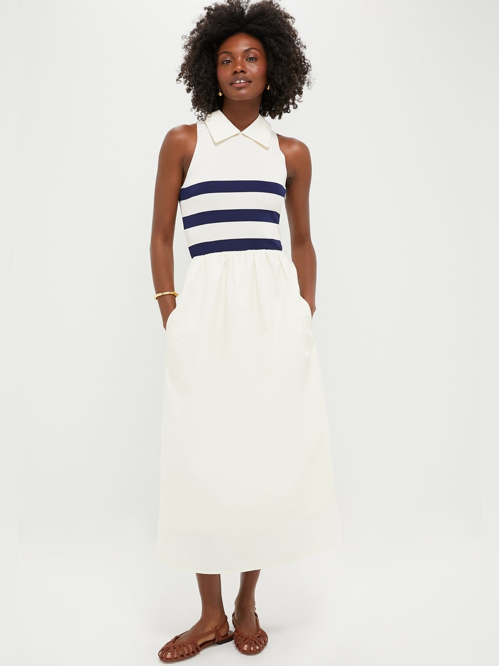 TUCKERNUCK Ivory Stripe Marina Dress